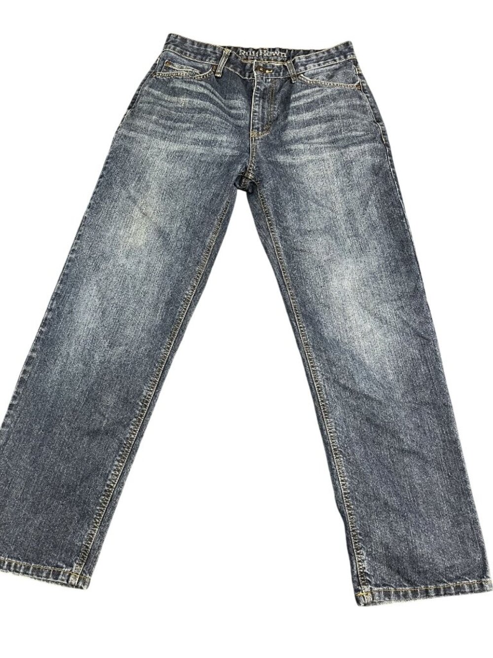 Ruff Hewn Mens Blue Jeans 32x30 Straight-Leg Classic Fit